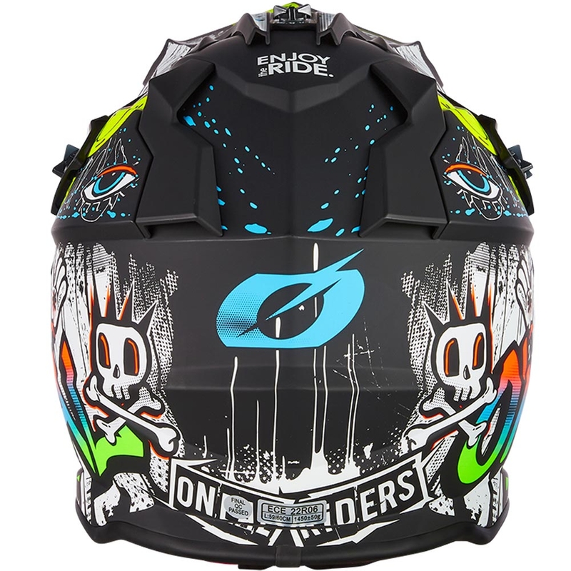 Casco da motocross O´Neal 2SRS Rancid nero opaco-bianco