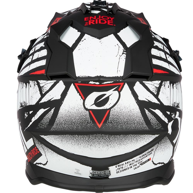 Casco da motocross O´Neal 2SRS Glitch nero-bianco