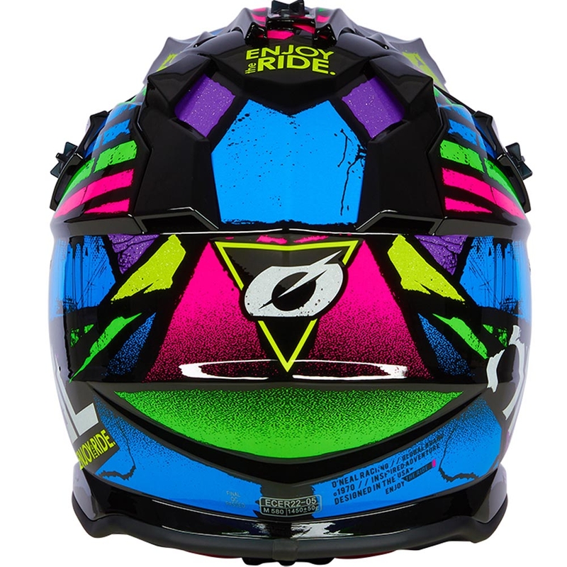 Casco da motocross O'Neal 2SRS Glitch multicolore