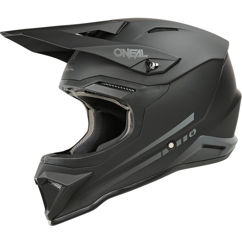 Casco da motocross O'Neal 1SRS Solid nero opaco