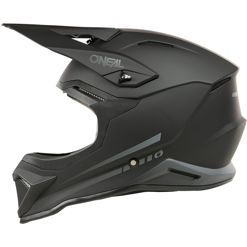 Casco da motocross O'Neal 1SRS Solid nero opaco