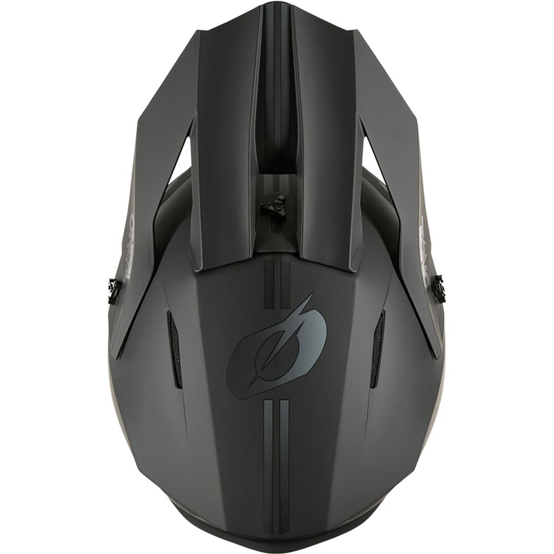 Casco da motocross O'Neal 1SRS Solid nero opaco
