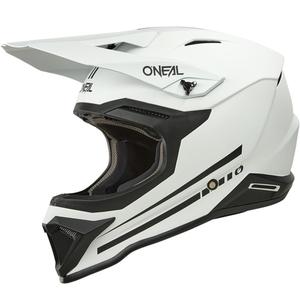 Casco da motocross O'Neal 1SRS, colore bianco opaco.