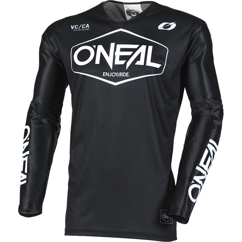 Maglia da motocross O'Neal Mayhem Hexx nera e bianca
