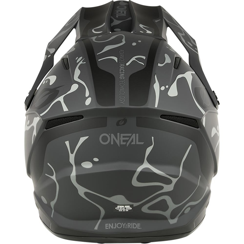 Casco da motocross O´Neal 1SRS Splash nero opaco-grigio