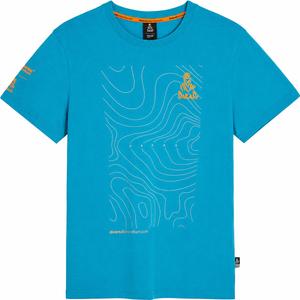 Maglietta blu con mappa della Dakar