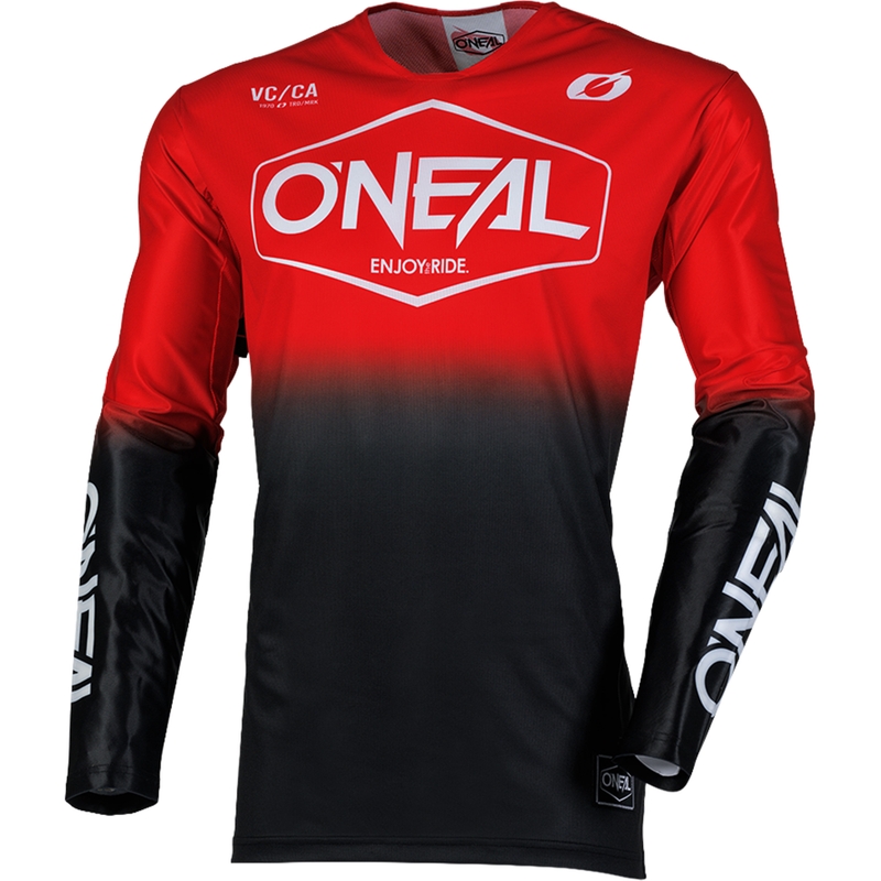 Maglia da motocross O´Neal Mayhem Hexx nera-rossa
