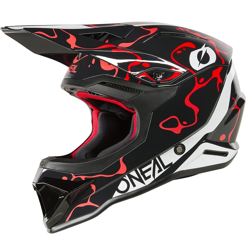 Casco da motocross O´Neal 1SRS Splash nero-rosso