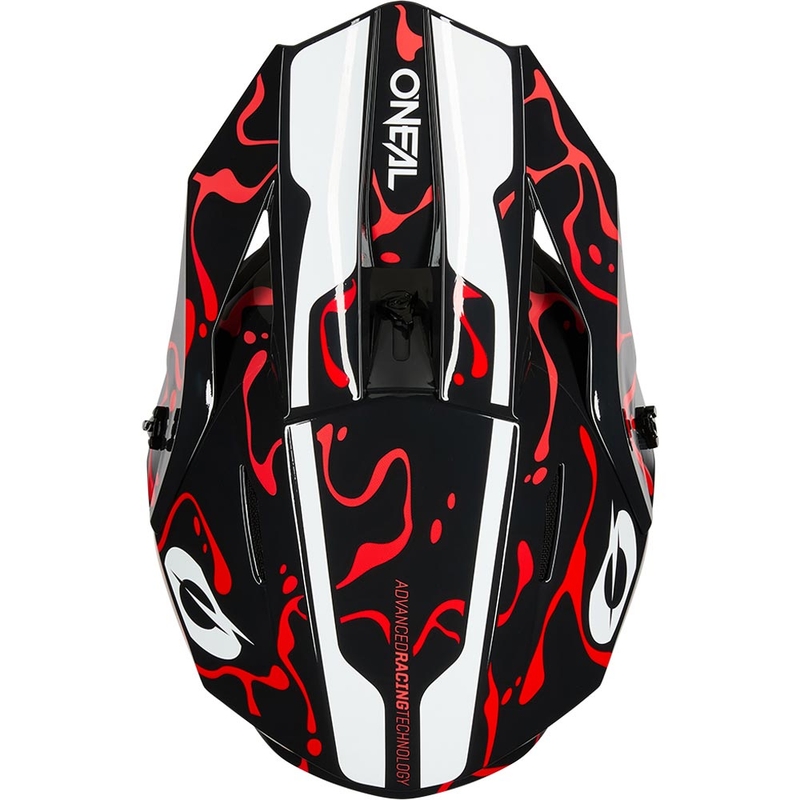Casco da motocross O´Neal 1SRS Splash nero-rosso
