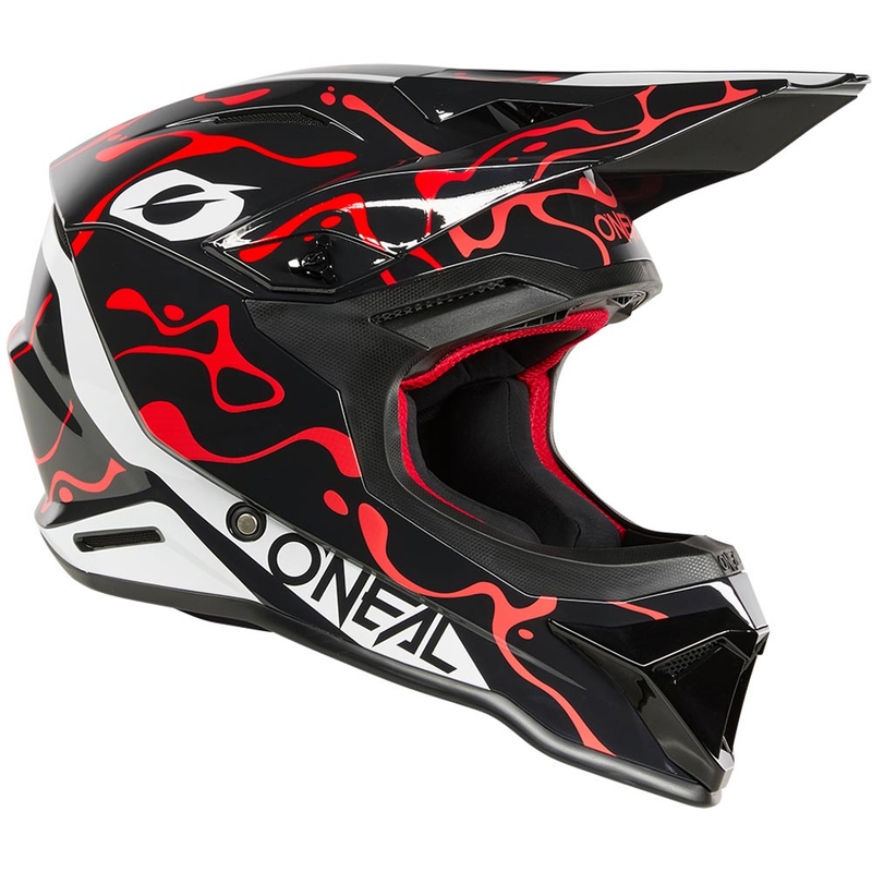 Casco da motocross O´Neal 1SRS Splash nero-rosso