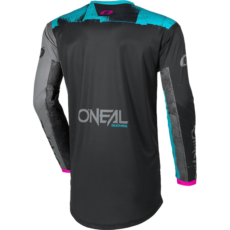 Maglia da motocross da donna O'Neal Element Roller, nera e blu