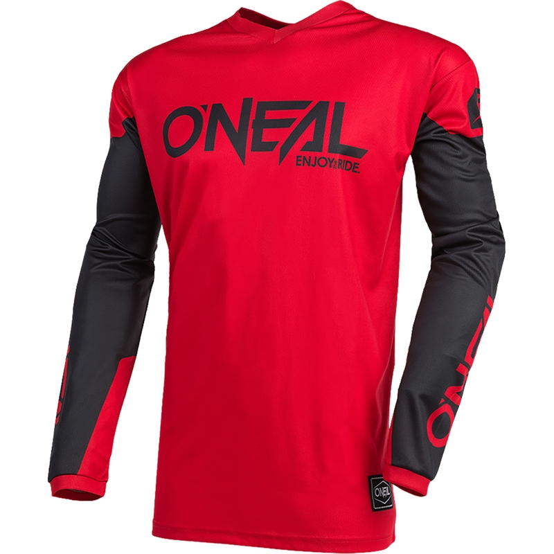 Maglia da motocross O´Neal Element Threat rosso-nera