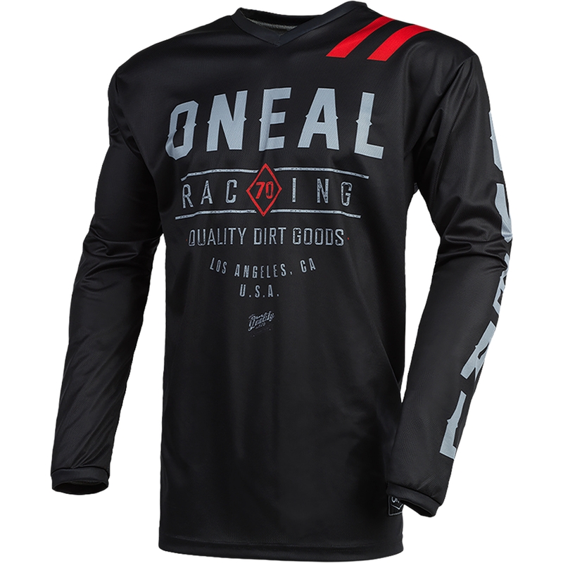 Maglia da motocross O´Neal Element Dirt nera-grigia