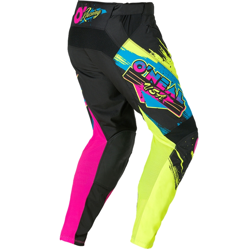 Pantaloni da motocross O´Neal Mayhem Reseda neri e giallo fluo