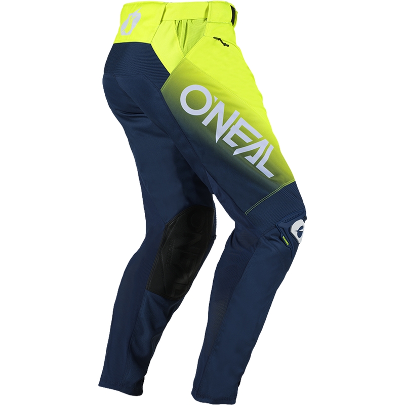 Pantaloni da motocross O'Neal Mayhem Hexx blu-giallo fluo