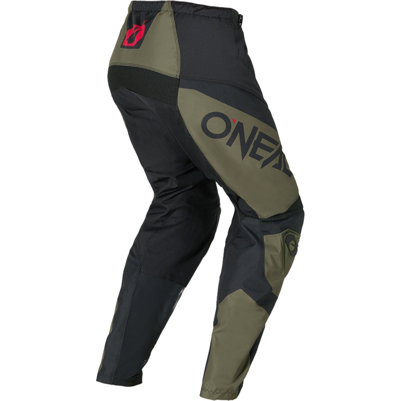 Pantaloni da motocross O'Neal Element Racewear neri-oliva