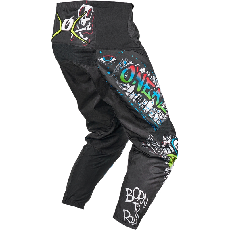 Pantaloni da motocross O´Neal Element Rancid  neri e bianchi