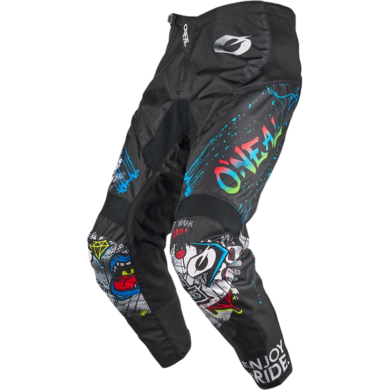 Pantaloni da motocross O´Neal Element Rancid  neri e bianchi