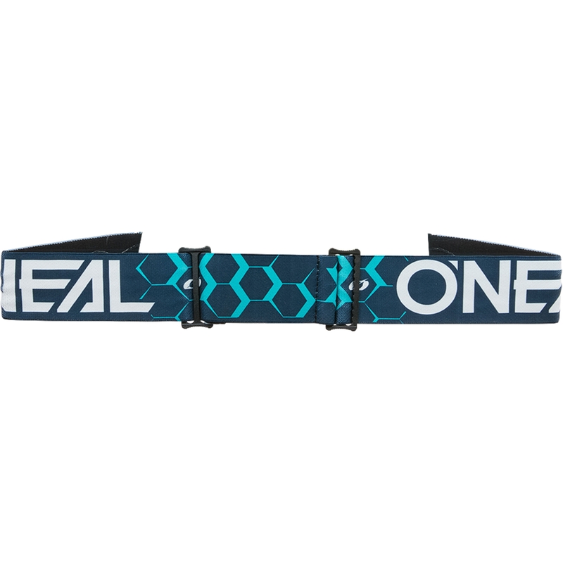 Occhiali da motocross O´Neal B-33 Hexa blu (plexiglass blu iridio)