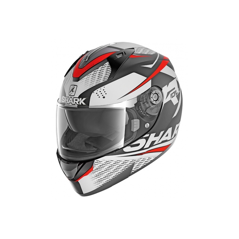 Casco integrale SHARK RIDILL 1.2 Stratom Mat grigio-bianco-rosso