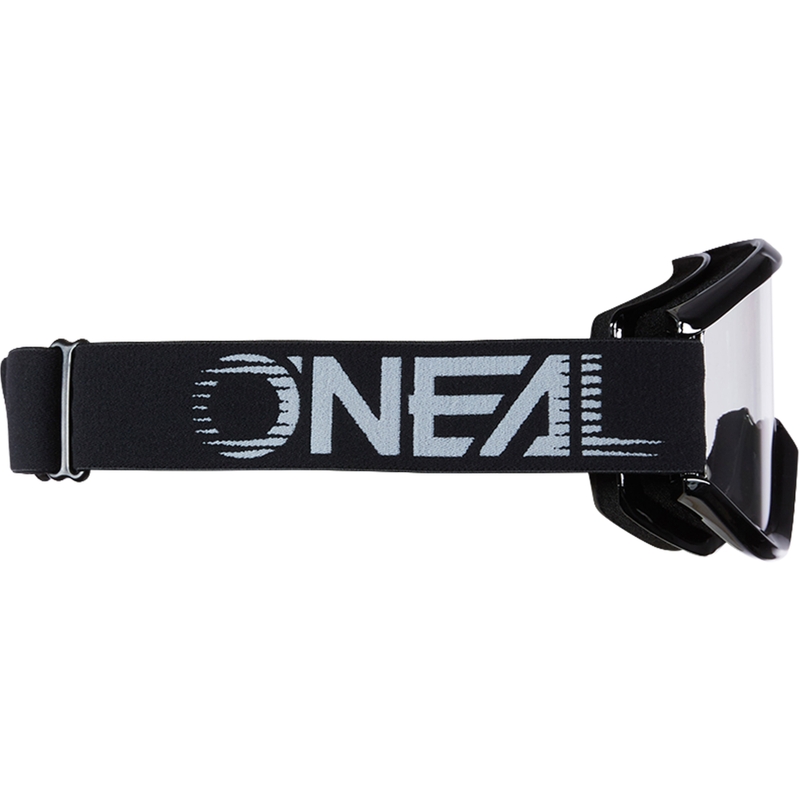 Occhiali da motocross O´Neal B-Zero neri (plexiglass trasparente)