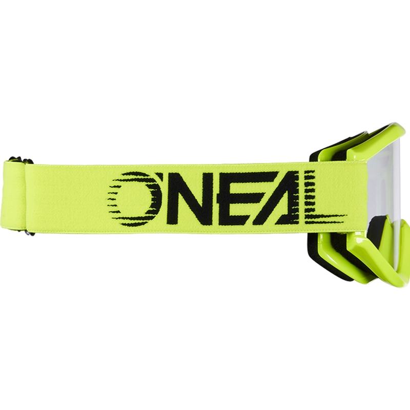 Occhiali da motocross O´Neal B-Zero giallo fluo (plexiglass trasparente)