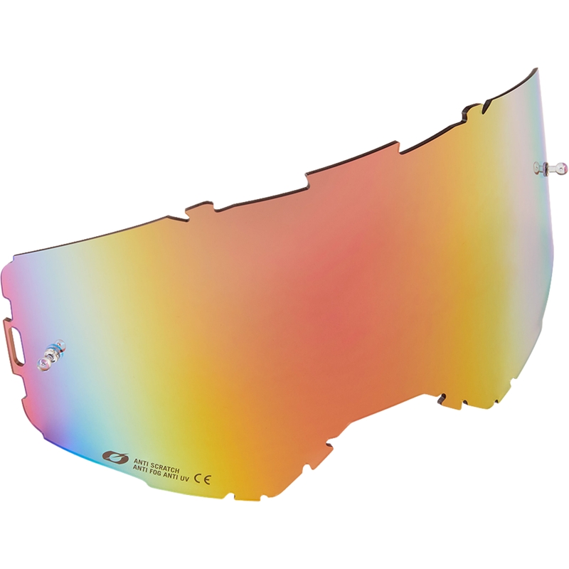 Visiera per occhiali da motocross O´Neal B-22, B-33 iridium rosso