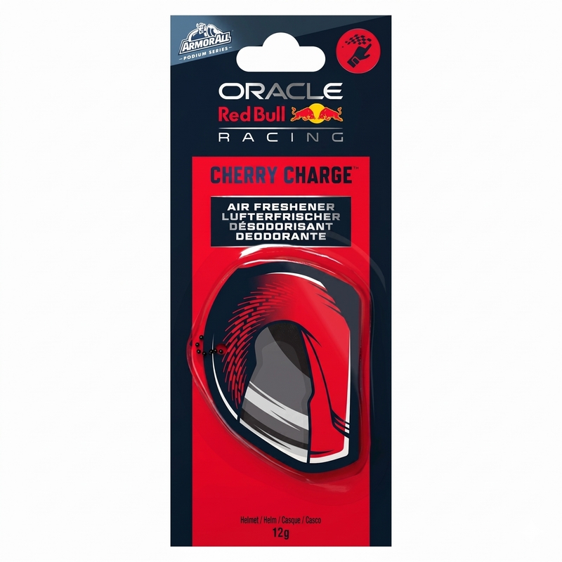Deodorante per auto Red Bull Racing Armorall - appendino per casco rosso