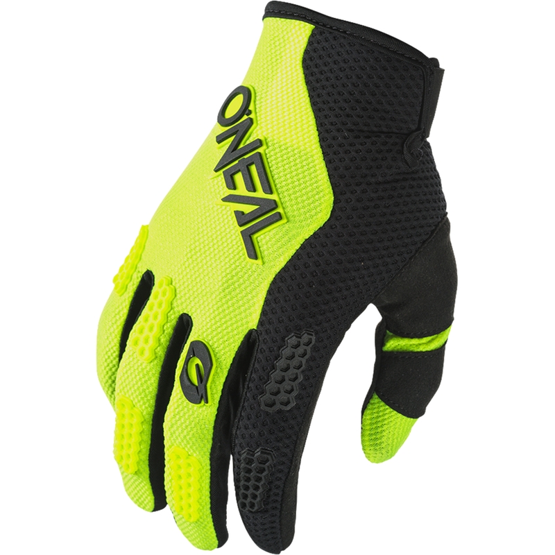Guanti da motocross O´Neal Element Racewear neri-gialli fluo