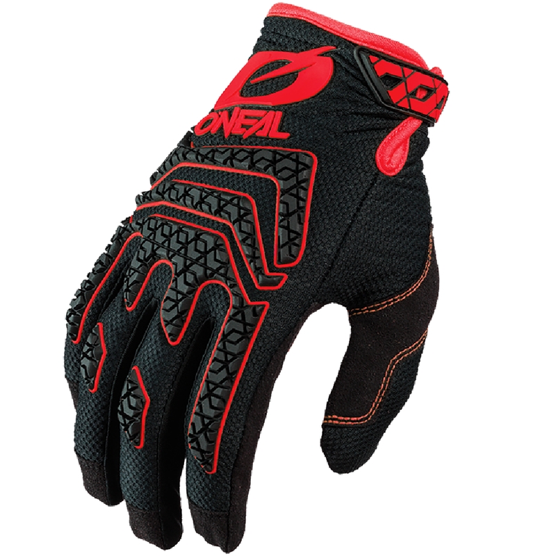 Guanti da motocross O'Neal Sniper Elite neri-rossi