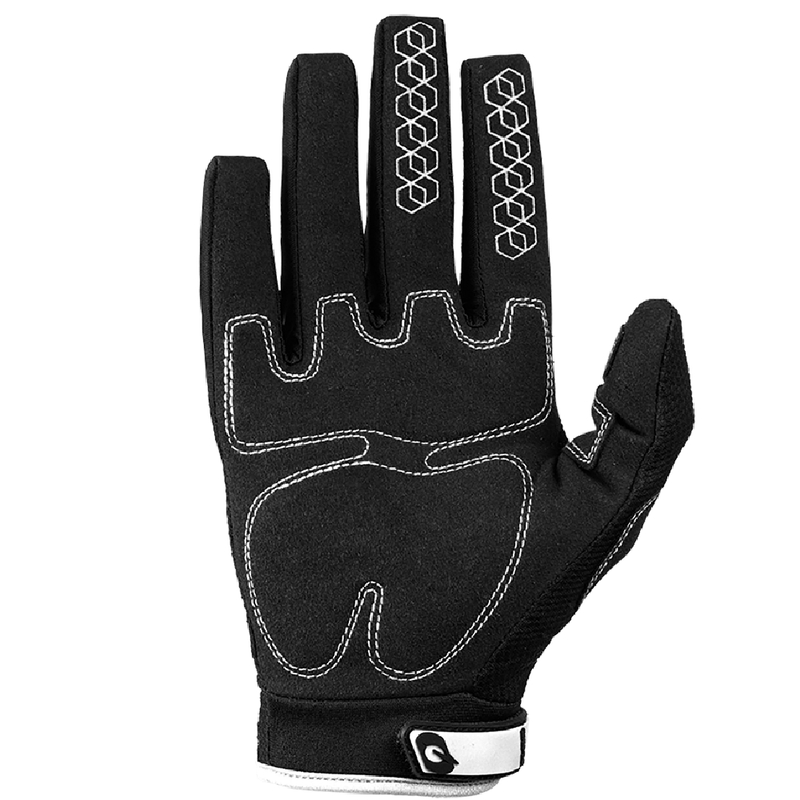 Guanti da motocross O'Neal Sniper Elite neri e bianchi