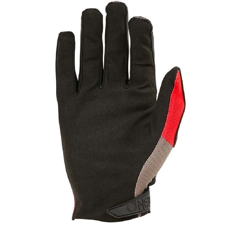 Guanti da motocross O'Neal Matrix Roller grigio-rosso