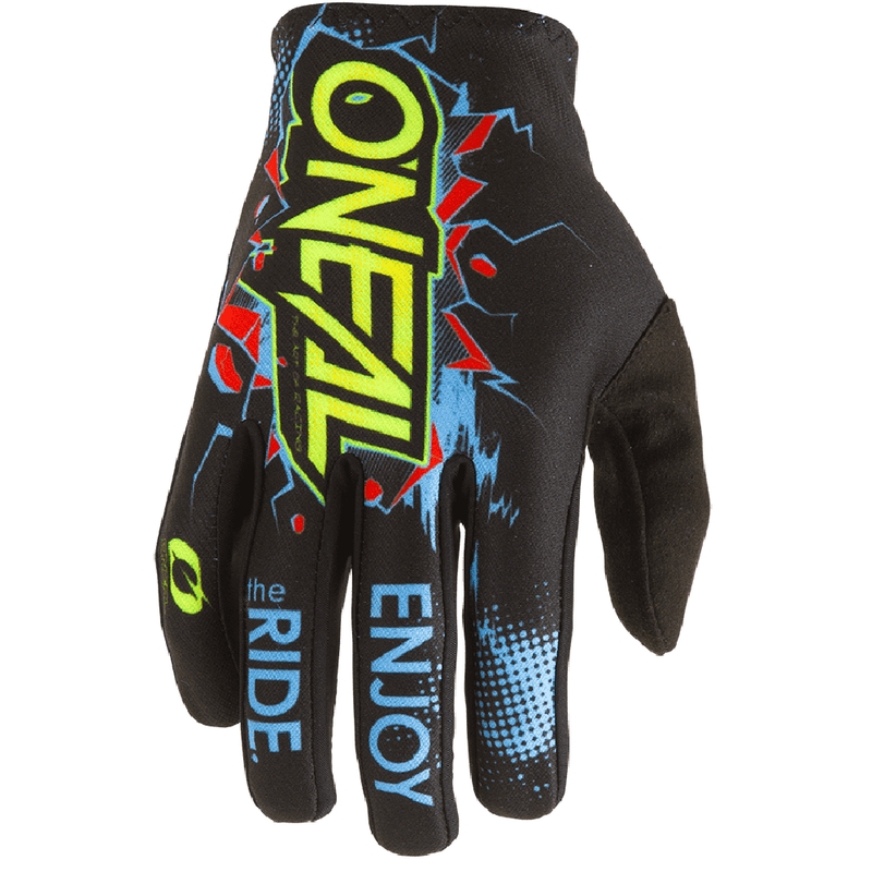 Guanti da motocross per bambini O'Neal Matrix Villain, neri