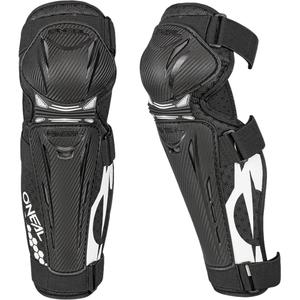Ginocchiere O´Neal Trail FR effetto carbonio, nere e bianche