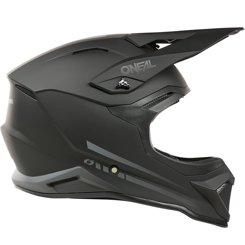 Casco da motocross per bambini O'Neal 3SRS, nero opaco.