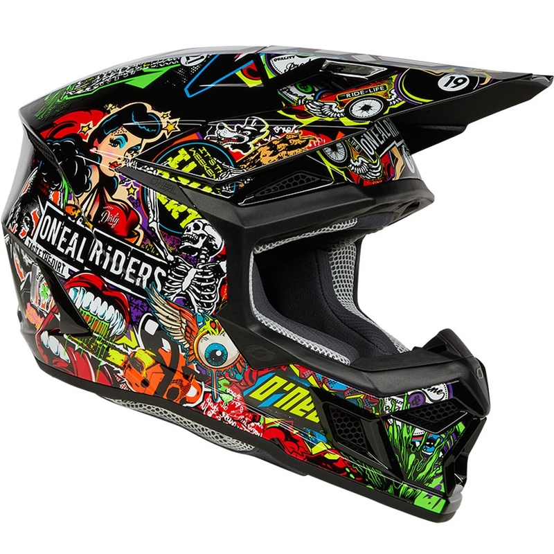 Casco da motocross per bambini O'Neal 3SRS Crank opaco multicolore