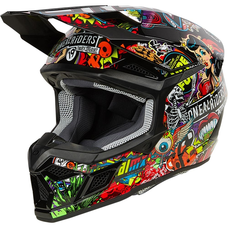 Casco da motocross per bambini O'Neal 3SRS Crank opaco multicolore