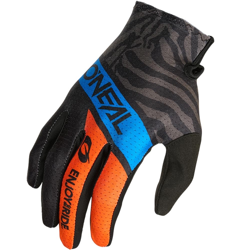 Guanti da motocross per bambini O´Neal Matrix Shocker, blu-arancione