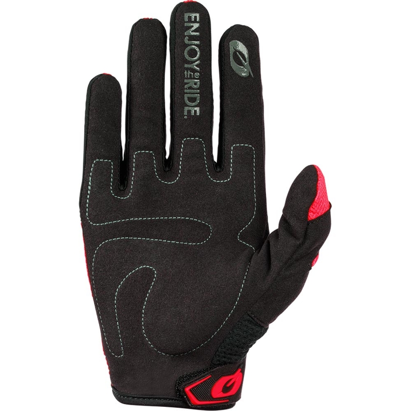 Guanti da motocross per bambini O'Neal Element Racewear, neri e rossi