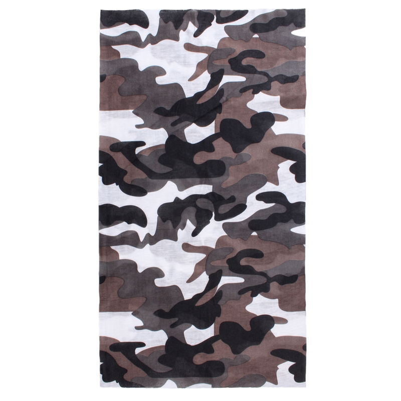 Sciarpa da moto multifunzionale RSA Camo grigio