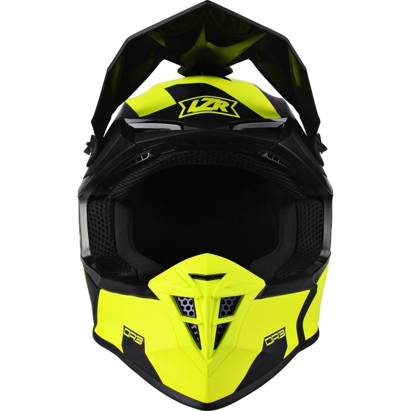 Motokrosová přilba na motorku Lazer OR-3 Rocky černo-fluo žlutá