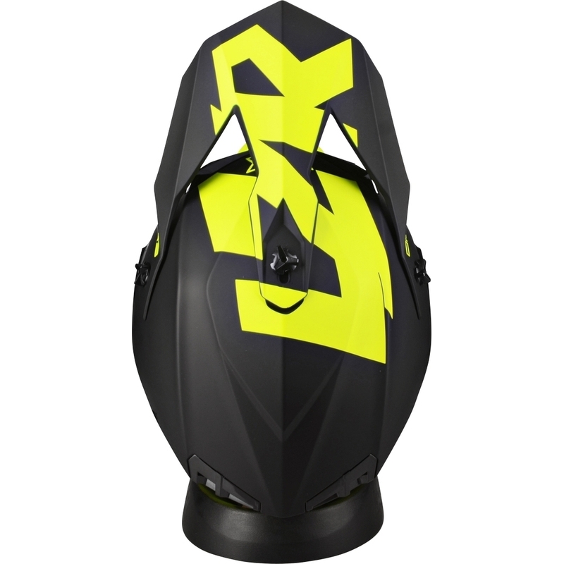 Motokrosová přilba na motorku Lazer OR-3 Rocky černo-fluo žlutá