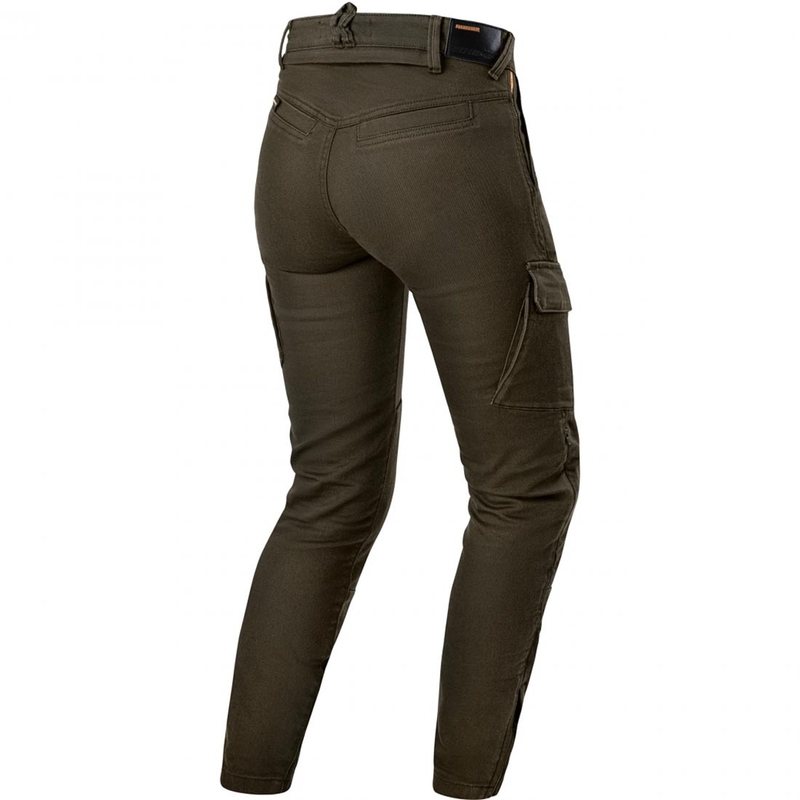 Jeans da motociclista da donna Shimano Recon verdi