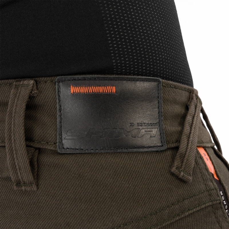 Jeans da motociclista da donna Shimano Recon verdi