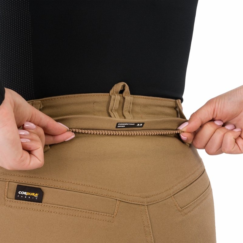 Pantaloni da moto da donna Shimano Recon color sabbia