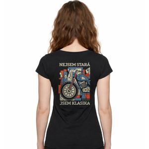 T-shirt da donna Nanosilver I AM A CLASSIC nera