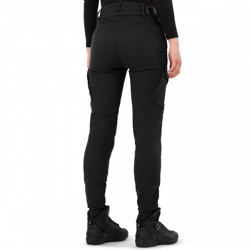 Jeans da motociclista corti da donna Shimano Recon neri