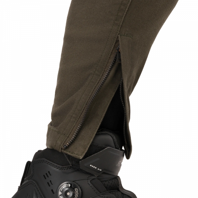 Jeans da motociclista corti da donna Shimano Recon verdi