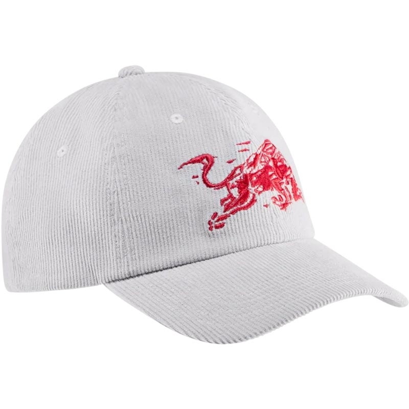 Cappellino Red Bull Racing in velluto a coste grigio chiaro