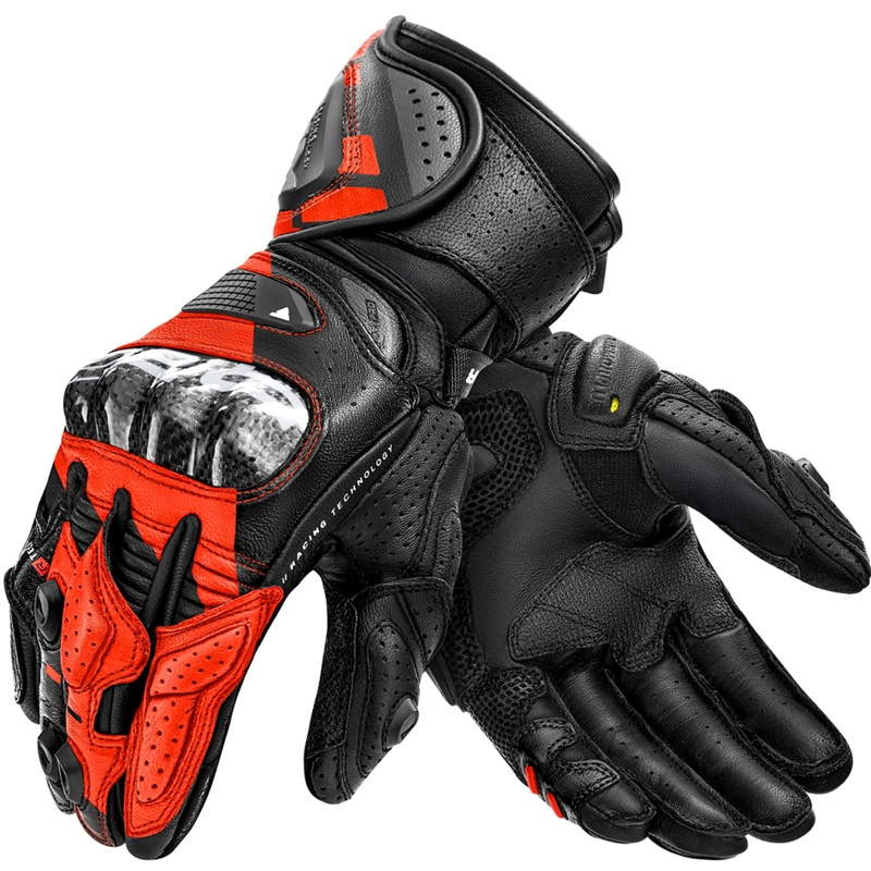 Guanti da moto Shimano RS-3 rosso fluo